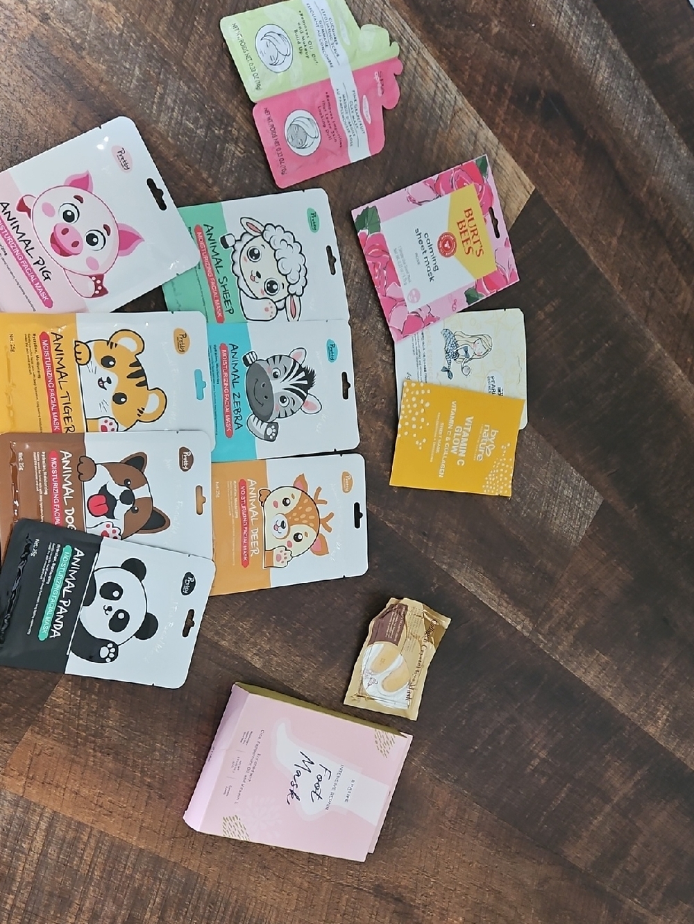 Assorted Animal Sheet Face Masks - Cute Multi-Color Pack